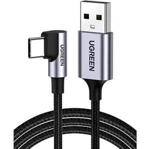 UGREEN USB-A Stecker auf USB-C Stecker 3.0 3A 90-Degree Angled Cable 1 m Black