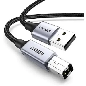 UGREEN USB-A Male to USB-B 2.0 Printer Cable Alu Case with Braid 3m  (Black)
