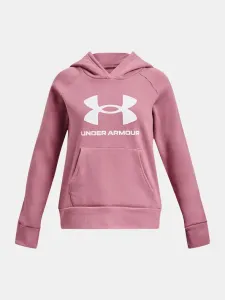 Under Armour RIVAL FLEECE BL HOODIE  Sweatshirt für Mädchen, rosa, größe