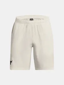 Under Armour Project Rock Woven Shorts Weiß