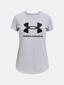 Under Armour Live Sportstyle Graphic SS Kinder  T‑Shirt Grau