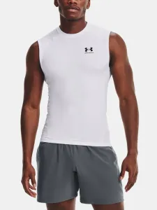 Under Armour UA HG Armour White/Black M Fitness T-Shirt