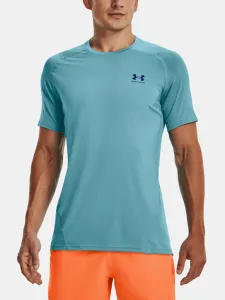 Under Armour UA HG Armour Fitted SS-BLU T-Shirt Blau