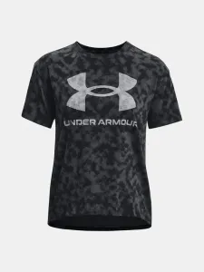Under Armour UA Logo Aop Heavyweight SS T-Shirt Schwarz #1052325