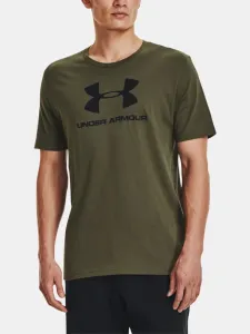 Under Armour SPORTSTYLE LOGO SS Herren Shirt, khaki, veľkosť XL