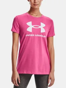Under Armour UA Sportstyle Logo SS T-Shirt Rosa
