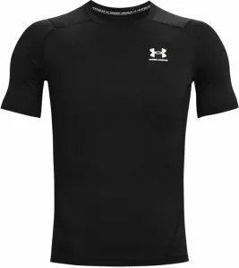 Under Armour Men's HeatGear Armour Short Sleeve Black/White L Fitness T-Shirt