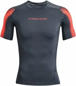 Under Armour Men's UA HeatGear Armour Novelty Short Sleeve Downpour Gray/After Burn L Fitness T-Shirt
