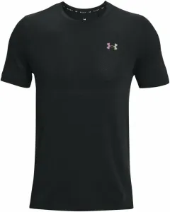 Under Armour Men's UA Rush Seamless Legacy Short Sleeve Black/Black L Fitness T-Shirt