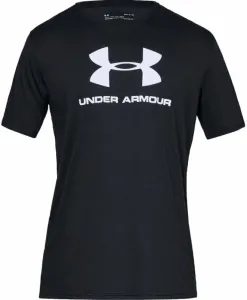 Under Armour Men's UA Sportstyle Logo Short Sleeve Black/White 2XL Fitness T-Shirt