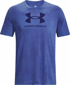 Under Armour Men's UA Wash Tonal Sportstyle Short Sleeve Sonar Blue Medium Heather/Sonar Blue L Fitness T-Shirt