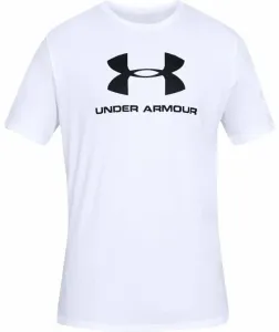 Under Armour Men's UA Sportstyle Logo Short Sleeve White/Black 2XL Fitness T-Shirt