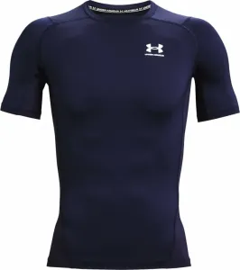 Under Armour Men's HeatGear Armour Short Sleeve Midnight Navy/White 2XL Fitness T-Shirt
