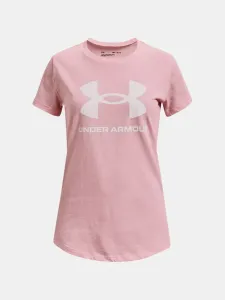 Under Armour LIVE SPORTSTYLE GRAPHIC SS Mädchen T-Shirt, rosa, größe