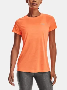 Under Armour TECH SSC - TWIST Damen Shirt, orange, veľkosť XS
