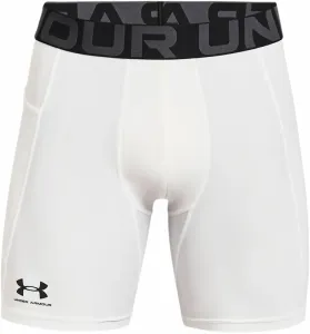 Under Armour Men's HeatGear Armour Compression Shorts White/Black XL Laufunterwäsche
