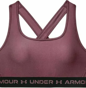 Under Armour Women's Armour Mid Crossback Sports Bra Ash Plum/Black XS