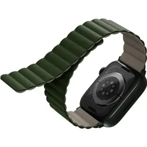 Uniq Revix Reversible Magnetic Armband für Apple Watch 41/40/38MM grün/beige
