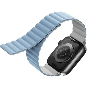 Uniq Revix Premium Edition Reversible Magnetic Armband für Apple Watch 49/45/44/42mm weiß/blau