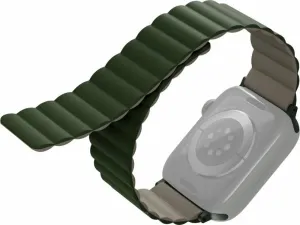 Uniq Revix Reversible Magnetic Armband für Apple Watch 42/44/45/Ultra 49mm grün/beige