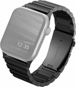 Uniq Strova Apple Watch Gelenkarmband aus Stahl 42/44/45/Ultra 49mm - Midnight Black