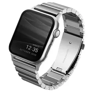 Uniq Strova Apple Watch Gelenkarmband aus Stahl 42/44/45/Ultra 49mm - Sterling Silber