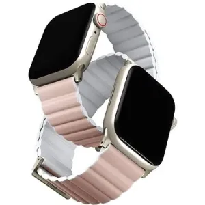 Uniq Revix Premium Edition Reversible Magnetic Armband für Apple Watch 41/40/38mm rosa/weiß