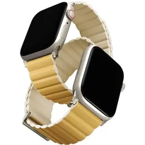 Uniq Revix Premium Edition Reversible Magnetic  Armband für Apple Watch 49/45/44/42mm gelb/beige