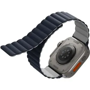 UNIQ Revix Reversible Magnetarmband für Apple Watch 42/44/45/Ultra 49mm blau/grau