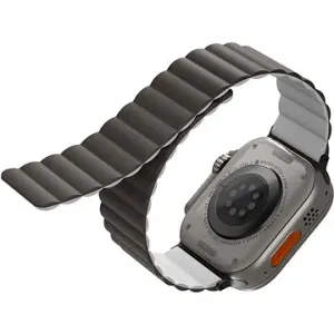 UNIQ Revix Reversible Magnetarmband für Apple Watch 42/44/45/Ultra 49mm grau/weiss