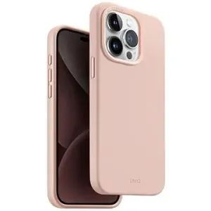 UNIQ Lino Hue MagClick Schutzhülle für iPhone 15 Pro, Blush (Pink)