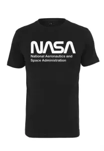 NASA Herren-T-Shirt Wormlogo, schwarz #315356