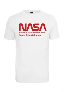 NASA Herren-T-Shirt Wormlogo, weiß #315348
