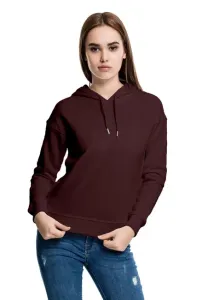 Urban Classics Damensweatshirt mit Kapuze,  burgund #319364