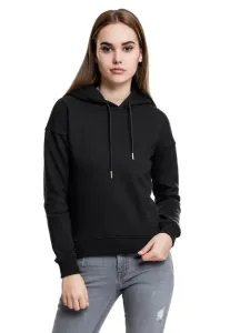 Urban Classics Damensweatshirt mit Kapuze, schwarz #319342