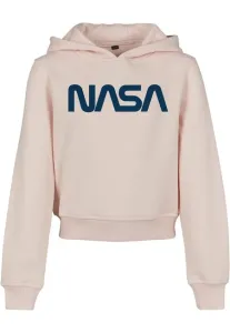 NASA Kinder-Sweatshirt Cropped mit Kapuze, rosa #315252