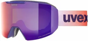 UVEX Evidnt Attract Purple Bash Mat Mirror Ruby/Contrastview Green Lasergold Lite Ski Brillen