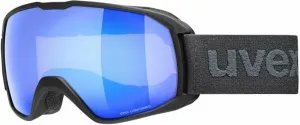 UVEX Xcitd Black Mat Mirror Blue/CV Green Ski Brillen