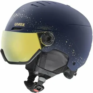 UVEX Wanted Visor WE Polar Sparkle/Gold 54-58 cm Ski Helm