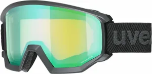 UVEX Athletic FM Black Mat/Mirror Green Ski Brillen