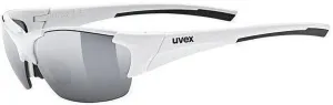 UVEX Blaze III White/Black/Blue Mirrored/Mirrored Orange/Clear Fahrradbrille