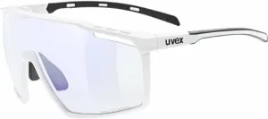 UVEX MTN Perform V White Matt/Variomatic Litemirror Blue Fahrradbrille
