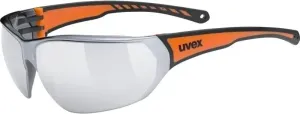 UVEX Sportstyle 204 Black/Orange/Silver Mirrored Fahrradbrille