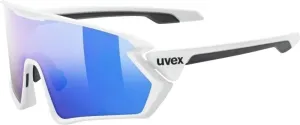UVEX Sportstyle 231 White Mat/Mirror Blue Fahrradbrille