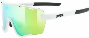 UVEX Sportstyle 236 Set White Mat/Green Mirrored Fahrradbrille