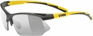 UVEX Sportstyle 802 V Black Matt/Sunbee/Variomatic Smoke Fahrradbrille