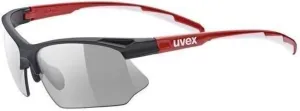 UVEX Sportstyle 802 V Black/Red/White/Smoke Fahrradbrille