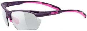 UVEX Sportstyle 802 V Small Purple/Pink/Smoke Fahrradbrille
