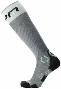 UYN Man Ski One Merino Socks Grey Melange/White 39-41 Ski Socken
