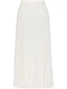 VALENTINO - Pleated Silk Midi Skirt #1356161